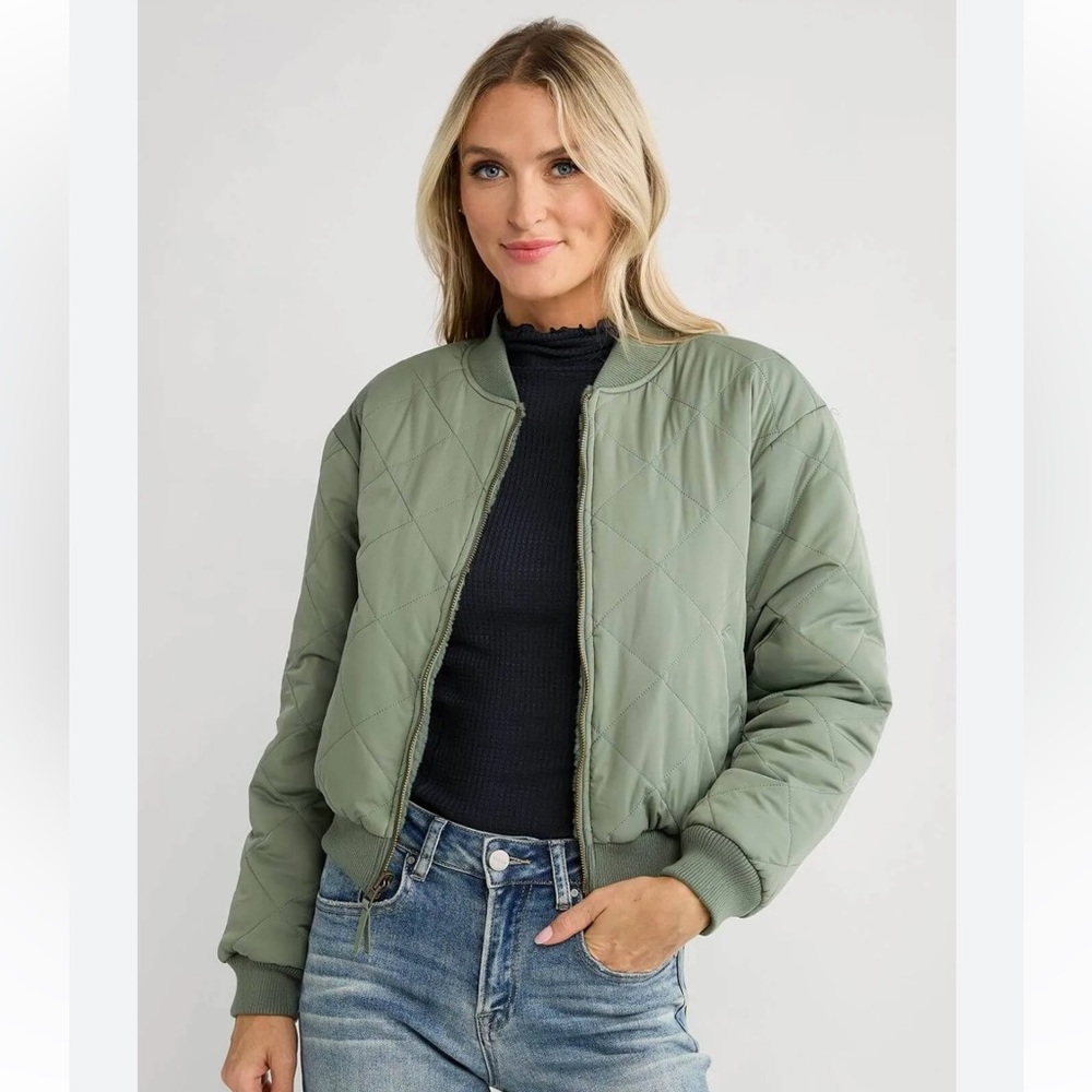 Z Supply reversible bomber jacket size Large